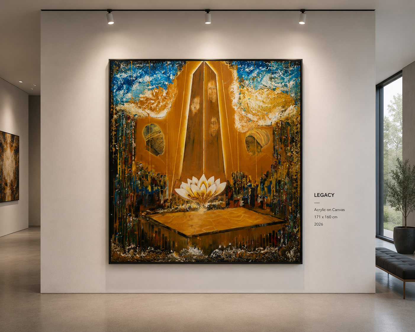 LEGACY — Acrylic on Canvas by Nestor Ndzi Talla