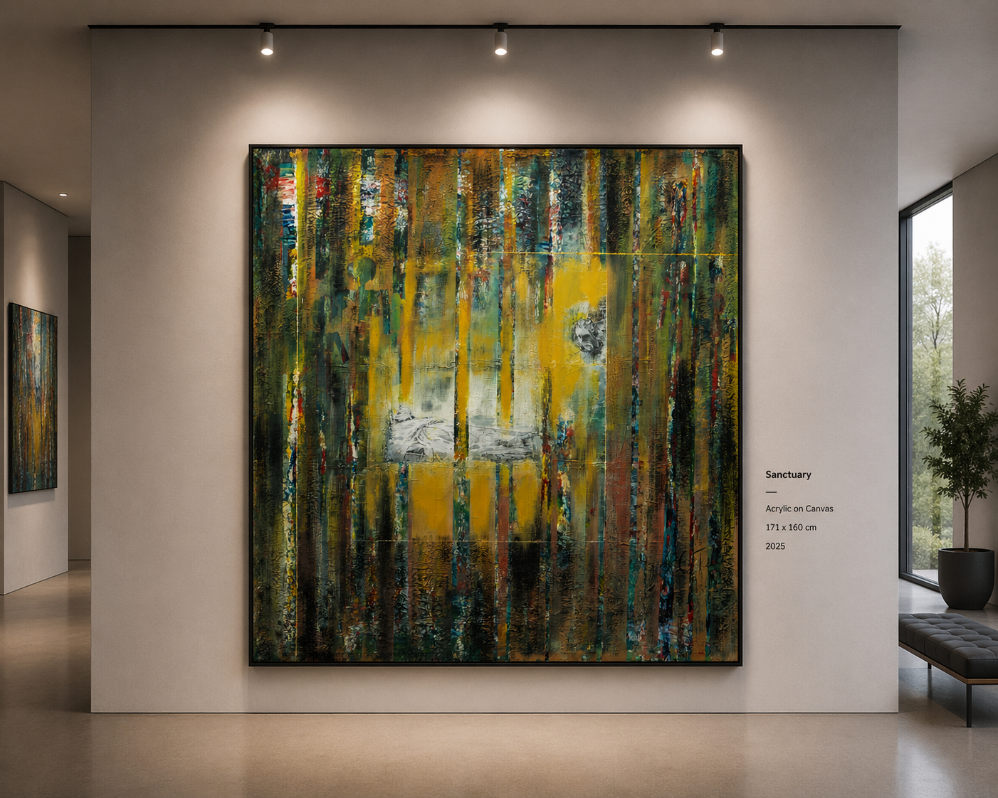 Sanctuary — Acrylic on Canvas by Nestor Ndzi Talla